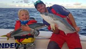 Kingfish are great fighters and are common around Fish Rock